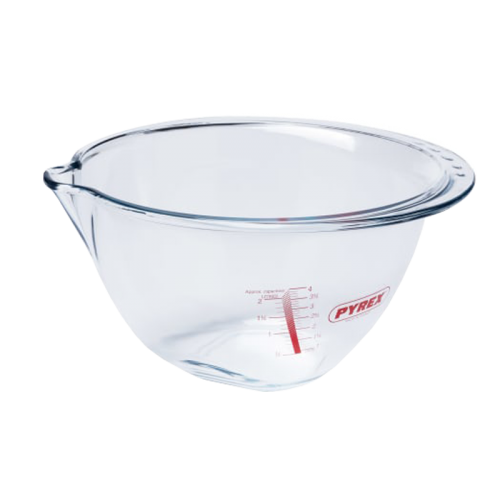 PYREX BOWL WITH GRADUATION 4.2LT