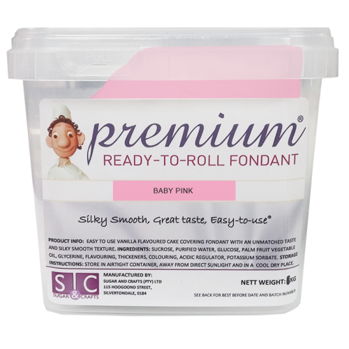 PREMIUM FONDANT 1KG- BABY PINK