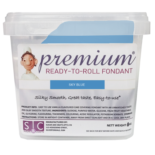 PLASTIC ICING PREM SKY BL 1KG
