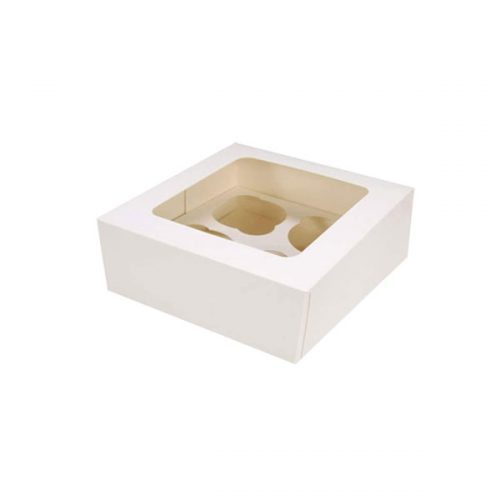 BOX MUFFIN WHITE 4'S (6X6X3) EA