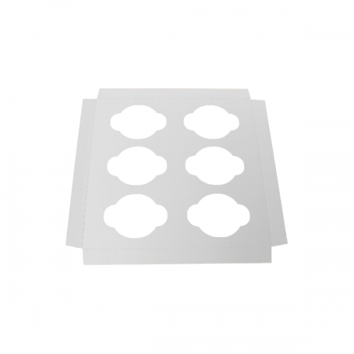 BOX MUFFIN BROWN INSERT 6'S EA
