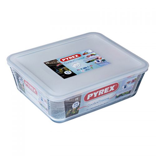PYREX COOK & FREEZE RECT WITH LID 4L