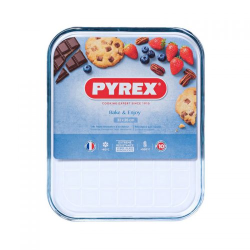 PYREX GLASS COOKING SHEET 32X26CM