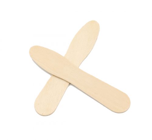 SPOON WOODEN DESSERT 155MM (20)