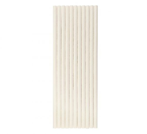 STRAW PAPER 8MM WHITE (100)