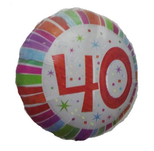 HELIUM 46cm - HAPPY 40TH