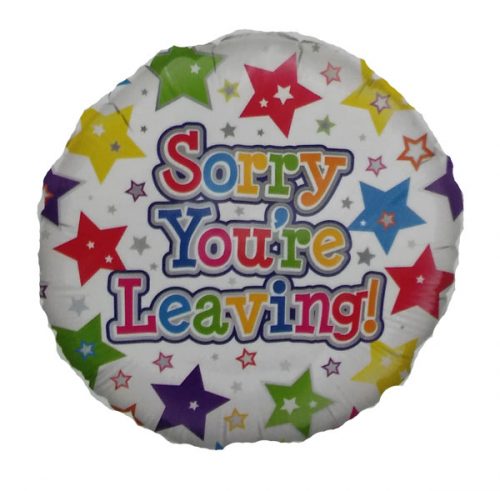 HELIUM 46cm - SORRY YOU LEAVING