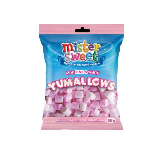 SWEET MARSHMALLOWS MINI PNK/WHT 150G