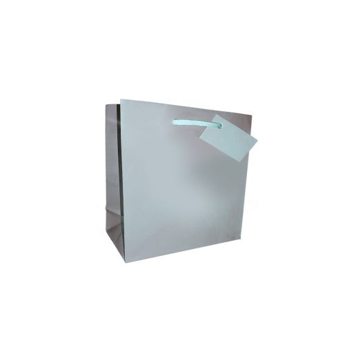 GIFT BAG MEDIUM 180x230MM SILVER