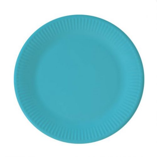 PAPER PLATE 180MM - BLUE (20)