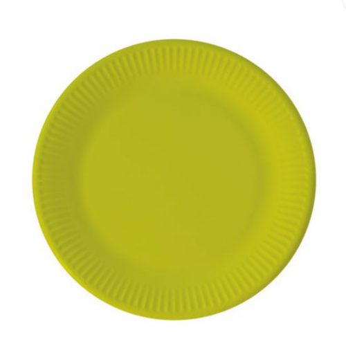 PAPER PLATE 180MM - LIME (20)