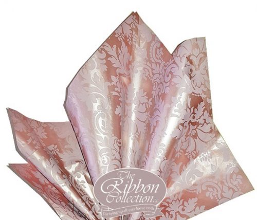 TISSUE PAPER DMSK WHT/GLD 50CMX70CM (3)