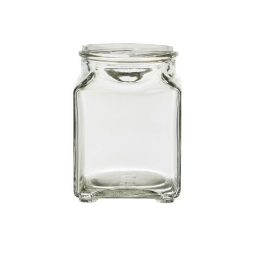 GL JAR SQUARE 260ML EA 63MM